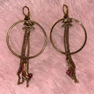 Vanity corset shoe earrings vintage Betsey Johnson Marilyn mismatch doll